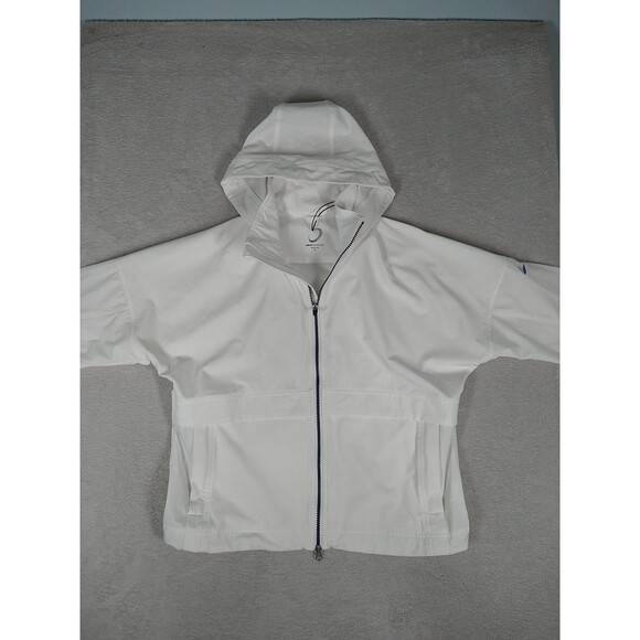 New Zero Restriction Steffi Windbreaker Jacket Women's Medium White Golf